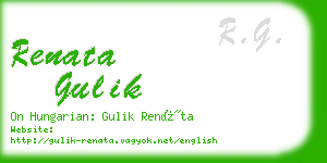 renata gulik business card